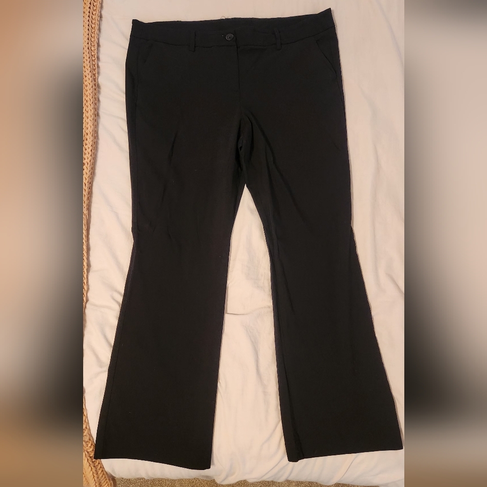 Lane Bryant 22 Black Flare Pants